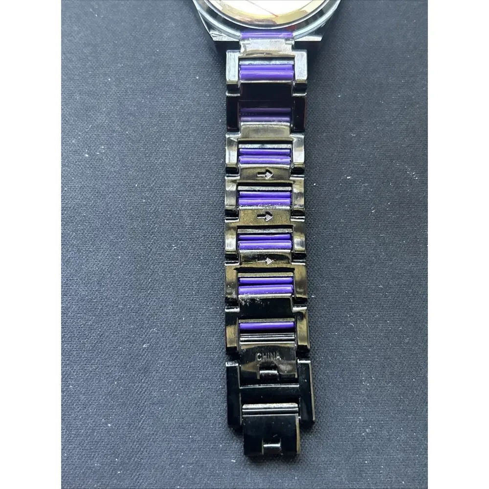 Rousseau Black And Purple Women’s Quartz Watch